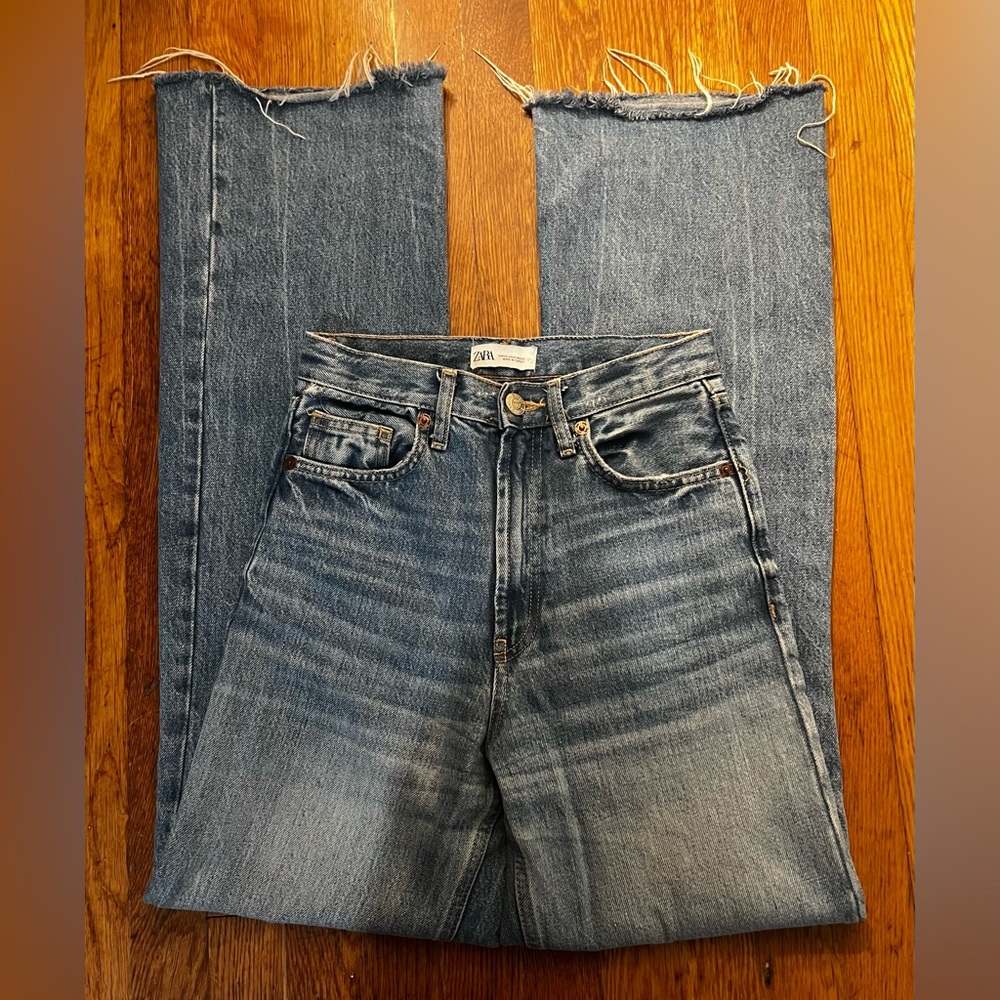 ZARA - Full Length TRF Wide Leg Jeans